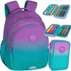 Zestaw Plecak Coolpack Cp GRADIENT BLUEBERRY Młodzieżowy Patio dla Dziewczyny [E29505]